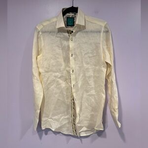 Butter Yellow 100% linen Tiglio button‎ up